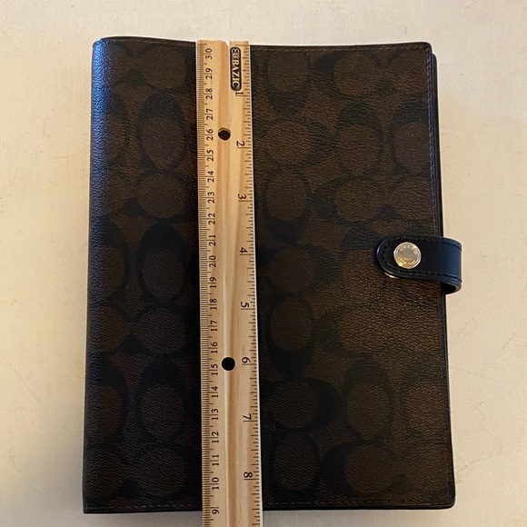 Coach Brown and Black Signature Notebook - Picture 2 of 6